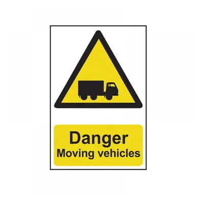 Scan 4100 Danger Moving Vehicles - Pvc Sign 400 X 600Mm