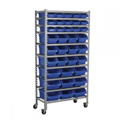 Sealey TPS36 Mobile Bin Storage System 36 Bins