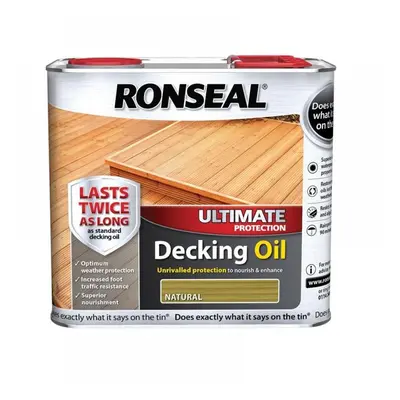 Ronseal 37297 Ultimate Protection Decking Oil Natural 5 Litre