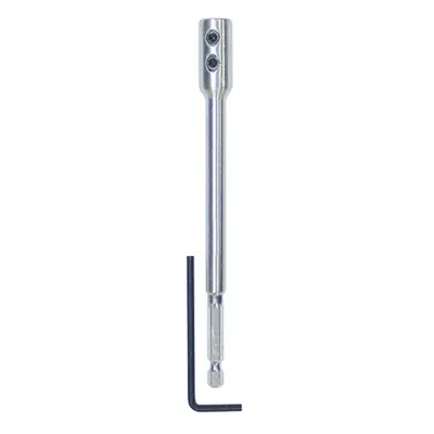 Timco FBEQR300 1/4in Flat Wood Bit Extension Rod 300Mm Wallet 1