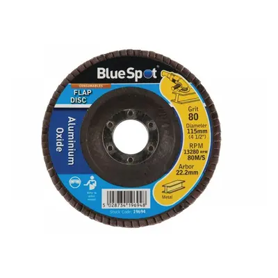 Bluespot Tools 19694 Sanding Flap Disc 115Mm 80 Grit