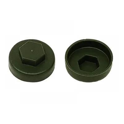 Forgefix TFCC19OG Techfast Cover Cap Olive Green 19Mm (Pack 100)