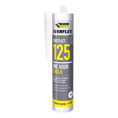 Everbuild 125 One Hour Caulk C4 White Bx/25 C4