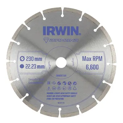 Irwin® IW8087106 Segmented Diamond Blade 230 X 22.23Mm