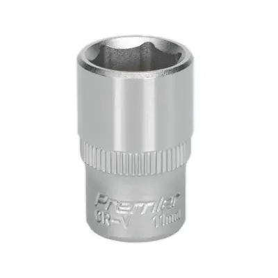 Sealey S1411 Walldrive® Socket 11Mm 1/4inSq Drive