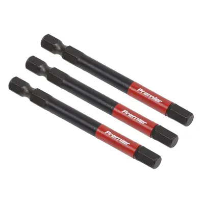 Sealey AK8264 Hex 6Mm Impact Power Tool Bits 75Mm - 3Pc