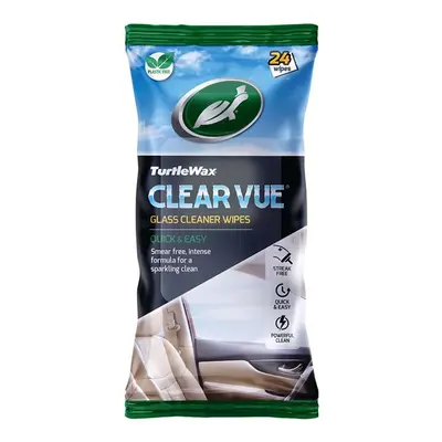 Turtle Wax 54073 Clear Vue Glass Cleaner Wipes (Pack Of 24)