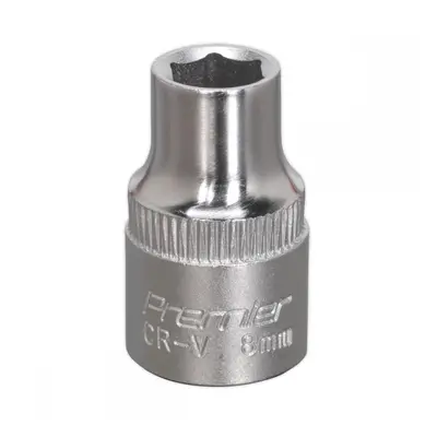 Sealey S3808 Walldrive® Socket 8Mm 3/8inSq Drive