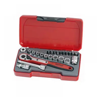 Teng T1424 T1424 Socket Set Of 24 Metric 1/4In Drive