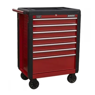 Sealey AP3407 Rollcab 7 Drawer With Ball-Bearing Slides - Red