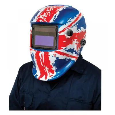 Clarke 6000709 Gwh7 Union Jack Design Arc Activated Grinding/Welding Headshield