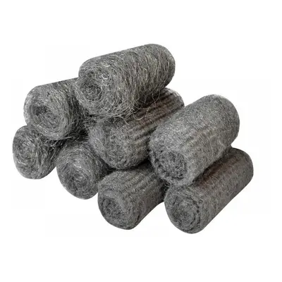 Faithfull 820898 Steel Wool Assorted Grades 20G Rolls (Pack 8)