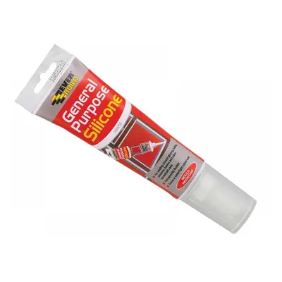 Everbuild Sika 483131 General Purpose Easi Squeeze Silicone Sealant White 80Ml