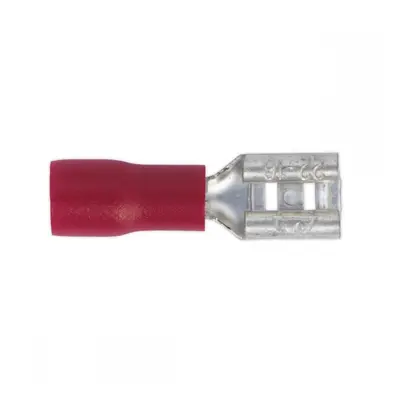 Sealey RT20 Push-On Terminal 4.8Mm Female Red Pack Of 100