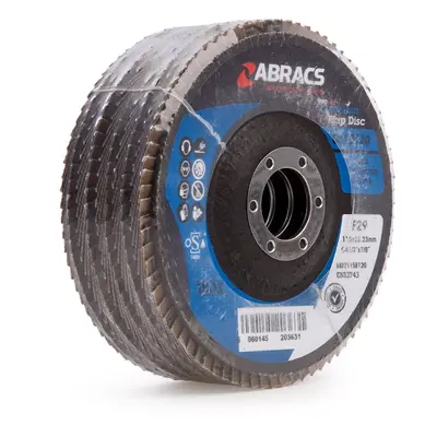 Abracs Abfz115B0120 Pro Zirconium Flap Disc 115Mm 120 Grit (5 Pack)