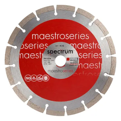 Ox Tools TC10-125/22 Spectrum Maestro 10Mm General Purpose Diamond Blade - 125/22.23Mm EA