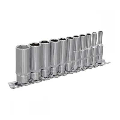 Sealey AK2671 Socket Set 11Pc 1/4inSq Drive Deep Walldrive® Imperial