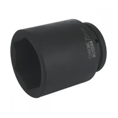 Sealey IS175D Impact Socket 75Mm Deep 1inSq Drive