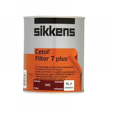 Sikkens 5085935 Cetol Filter 7 Plus Translucent Woodstain Mahogany 1 Litre