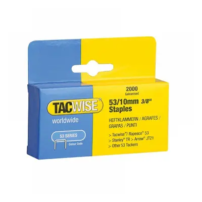 Tacwise 0336 53 Light-Duty Staples 10Mm (Type Jt21 A) (Pack 2000)