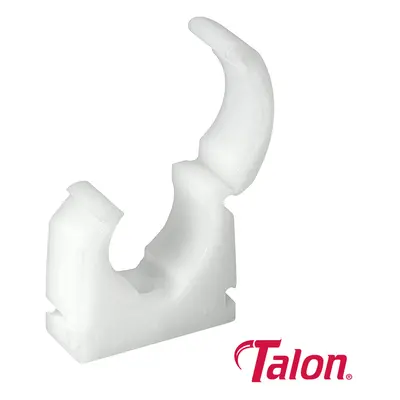 Talon TALTS22 Single Hinged Clip - White - Ts22 22Mm Bag 100