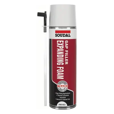 Soudal Gap Filler Expanding Foam - Hand Held Champagne 500Ml canister 1