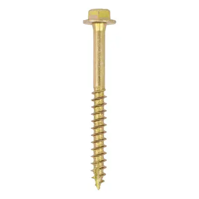 Timco 10100SCSY Advanced Coach Screws - Hex Flange - Yellow 10.0 X 100 Box 50