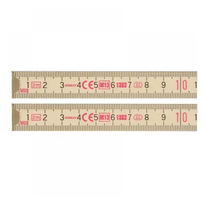 Stanley® 0-35-455 Wooden Folding Rule 2M