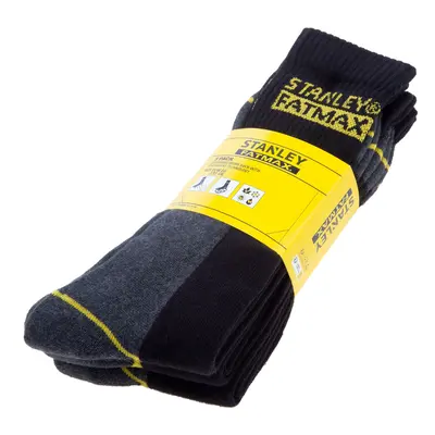 Stanley Fatmax Workwear Stanley Fatmax Branded Socks (One Size 7-12 Uk) (3 Pack)