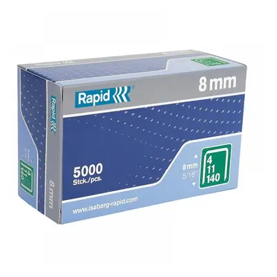 Rapid 11908111 140/8 8Mm Galvanised Staples (Box 5000)