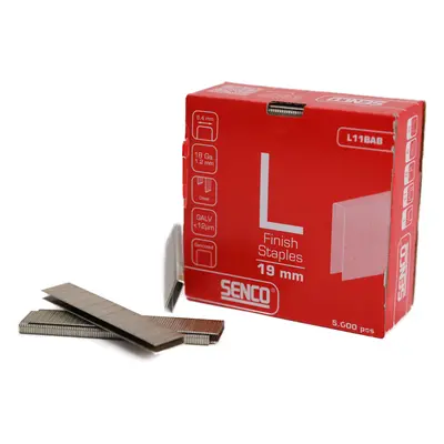 Senco L11BAB L Staple Galv ted 19Mm 18-Gauge Box 5000