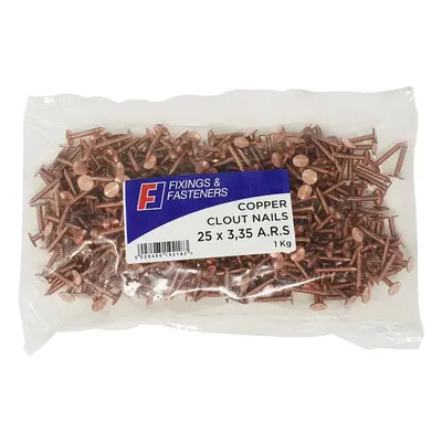 Fandf 5NLAR25335CT Annular Ring Nail - Copper 3.35 X 25Mm (Tub Of 5Kg)