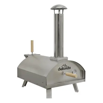 Sealey DG11 Dellonda 14in Portable Wood-Fired Pizza & Smoking Oven - Stainless Steel