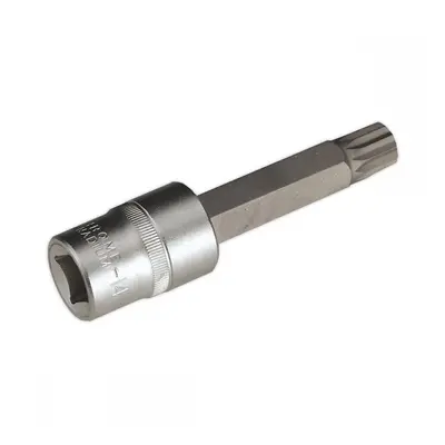 Sealey AK5531 Spline Socket Bit M14 Long 1/2inSq Drive