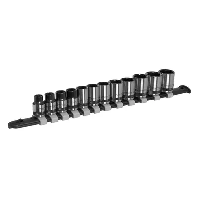 Sealey AK7992 Socket Set 12Pc 3/8inSq Drive Metric - Black Series