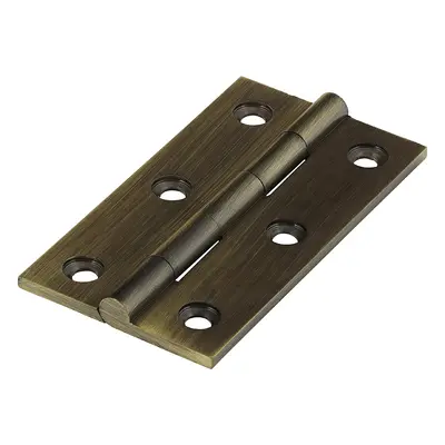 Timco 234963 Solid Drawn Hinge - Solid Brass - Antique Brass 64 X 35