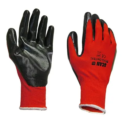 Scan N1501R Nitrile Coated Knitted Gloves - Xxl (Size 11)