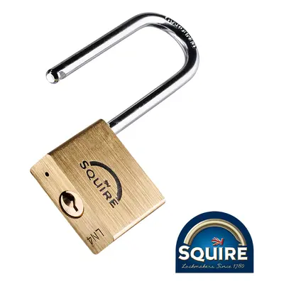 Squire SQR701722 Premium Brass Lion Padlock - 2.5in Long Shackle - Ln4/2.5 40Mm Blister Pack 1