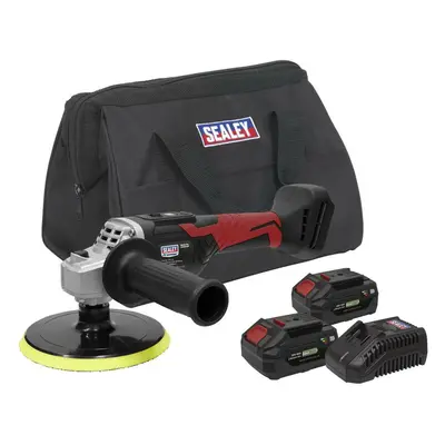 Sealey CP20VRPKIT2 Cordless Rotary Polisher Kit 20V 4Ah Sv20 Series Ø150Mm - 2 Batteries