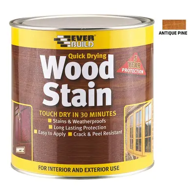 Everbuild Woodstain Satin Antique Pine 250Ml