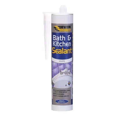 Everbuild Bath & Kitchen Sealant White 290Ml