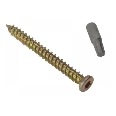 Forgefix CFS62 Concrete Frame Screw Torx® Compatible High-Low Thread Zyp 7.5 X 62Mm Box 100