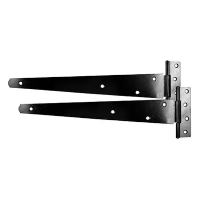 Timco MTH15B Pair Of Medium Tee Hinges - Black 15in