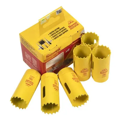 Starrett FCH0100-6 Fch0100-6 Fast Cut Bi-Metal Holesaw 25Mm Bulk Pack Of 6