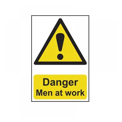 Scan 1200 Danger Men At Work - Pvc Sign 200 X 300Mm