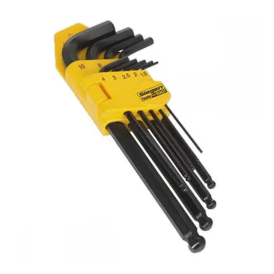 Sealey S01093 Ball-End Hex Key Set 9Pc Long Metric