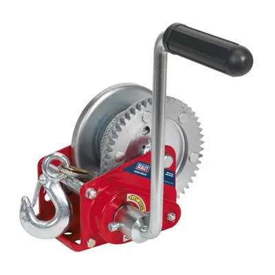 Sealey GWC1200B Geared Hand Winch With Brake & Cable 540Kg Capacity