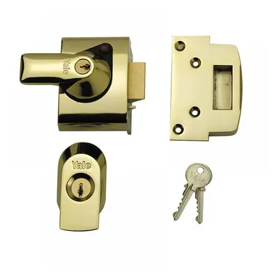 Yale Locks 630020005174 Bs2 Nightlatch British Standard Lock 40Mm Backset Brasslux Finish Visi