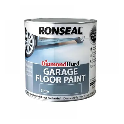 Ronseal 35761 Diamond Hard Garage Floor Paint Slate 2.5 Litre