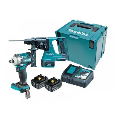 Makita DLX2372TJ Dlx2372Tj Twin Pack 18V 2 X 5.0Ah Li-Ion